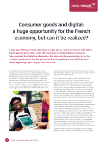 Consumer goods and digital: a huge opportunity for