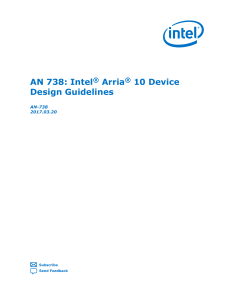 AN 738: Intel® Arria® 10 Device Design Guidelines