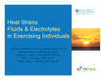 Heat Illness Fluids and Electrolytes in Exercising Individuals
