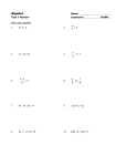 ALG 01 - MULTI-STEP EQUATIONS Test Review File