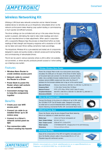 Wireless networking kit Datasheet