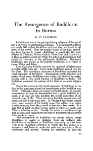 G.P. Charles, "The Resurgence of Buddhism in Burma,"