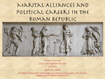 Marital Alliances and Political Careers in the Roman