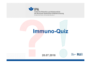 Immuno-Quiz - Ruhr-Universität Bochum