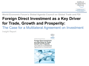Foreign Direct Investment as a Key Driver for Trade, Growth and