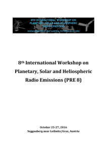 8th International Workshop on Planetary, Solar and Heliospheric