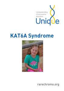 KAT6A Syndrome - Rarechromo.org