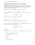 8.3 Divide-and-Conquer Algorithms and Recurrence Relations