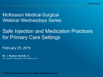 Safe Injection and Medication Practices for Primary Care Settings
