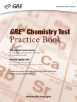 GRE Chemistry Test Practice Book