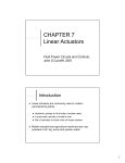 CHAPTER 7 Linear Actuators