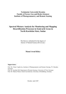 Spectral Mixture Analysis for Monitoring and Mapping Desertification
