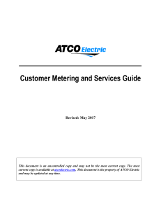 Customer Metering and Service Guide