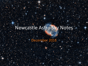 December 15th 2016 - Newcastle Astronomical Society
