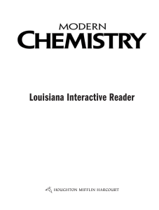 Holt Modern Chemistry Workbook: intro - ch 5