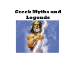 Greek Myths and Legends - Courthouse Junior School