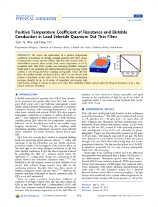 Positive Temperature Coefficient of Resistance and Bistable