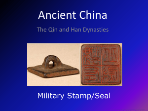Ancient China - Brookings School District