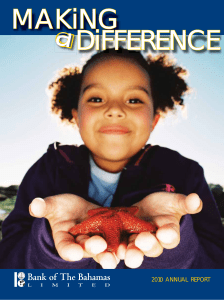 Making a difference - Bank of The Bahamas