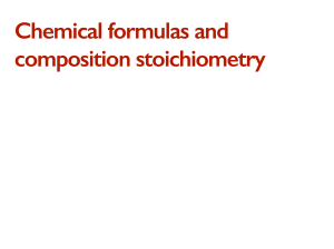 06.1 - Chemical formulas and composition stoichiometry