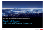 Quality of Service in Industrial Ethernet