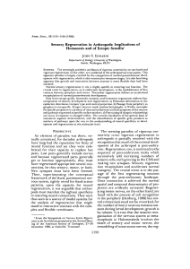 Sensory Regeneration in Arthropods: Implications of Homoeosis