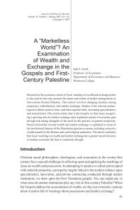 A “Marketless World”? An Examination of Wealth and Exchange in