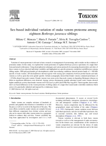 Sex-based individual variation of snake venom proteome among
