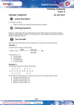 ORGANIC CHEMISTRY 03 JULY 2014 Lesson Description