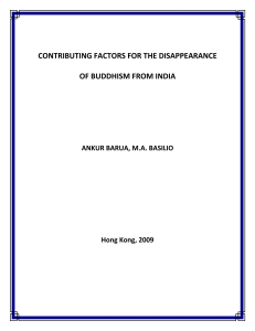 Buddhism`s Disappearance from India
