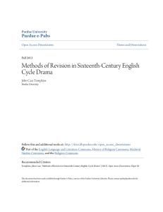 Methods of Revision in Sixteenth-Century English Cycle
