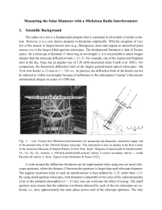 Measuring the Solar Diameter with a Michelson Radio