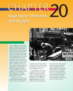 Aggregate Demand and Supply Aggregate Demand and