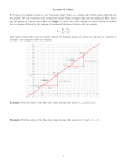 Lecture 9: Lines If we have two distinct points in the Cartesian plane