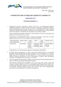 committee for veterinary medicinal products