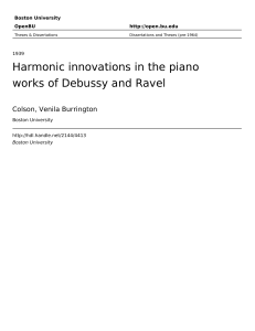 Harmonic innovations in the piano works of Debussy and Ravel