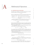 Mathematical Operations