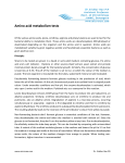 Amino acid metabolism tests - Micro-Rao