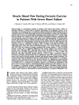 Muscle Blood Flow During Forearm Exercise in Patients