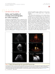 Safety and Feasibility of Contrast Echocardiography for€LVAD