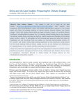 China and US Case Studies: Preparing for Climate Change