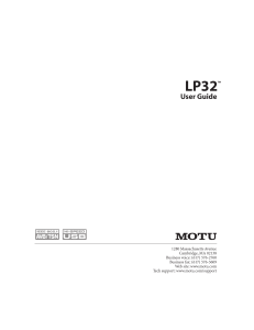 LP32 User Guide