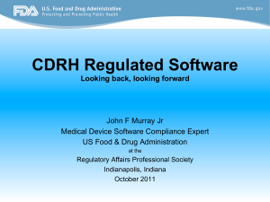 CDRH Regulated Software - Sterling Medical Devices