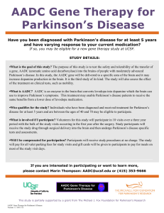 AADC Gene Therapy for Parkinson`s Disease