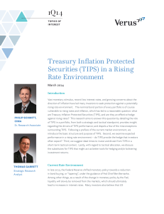 Treasury Inflation Protected Securities (TIPS) in a Rising