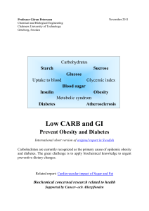 Low CARB and GI - Chalmers Publication Library