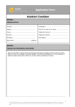 Application Form (Assistant Caretaker)