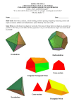 Tetrahedron Dodecahedron Triangular Prism Octahedron Irregular