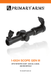 1-6X24 SCOPE GEN III - Primary Arms Optics