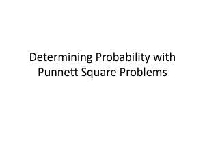 Determining Probability with Punnett Square Problems